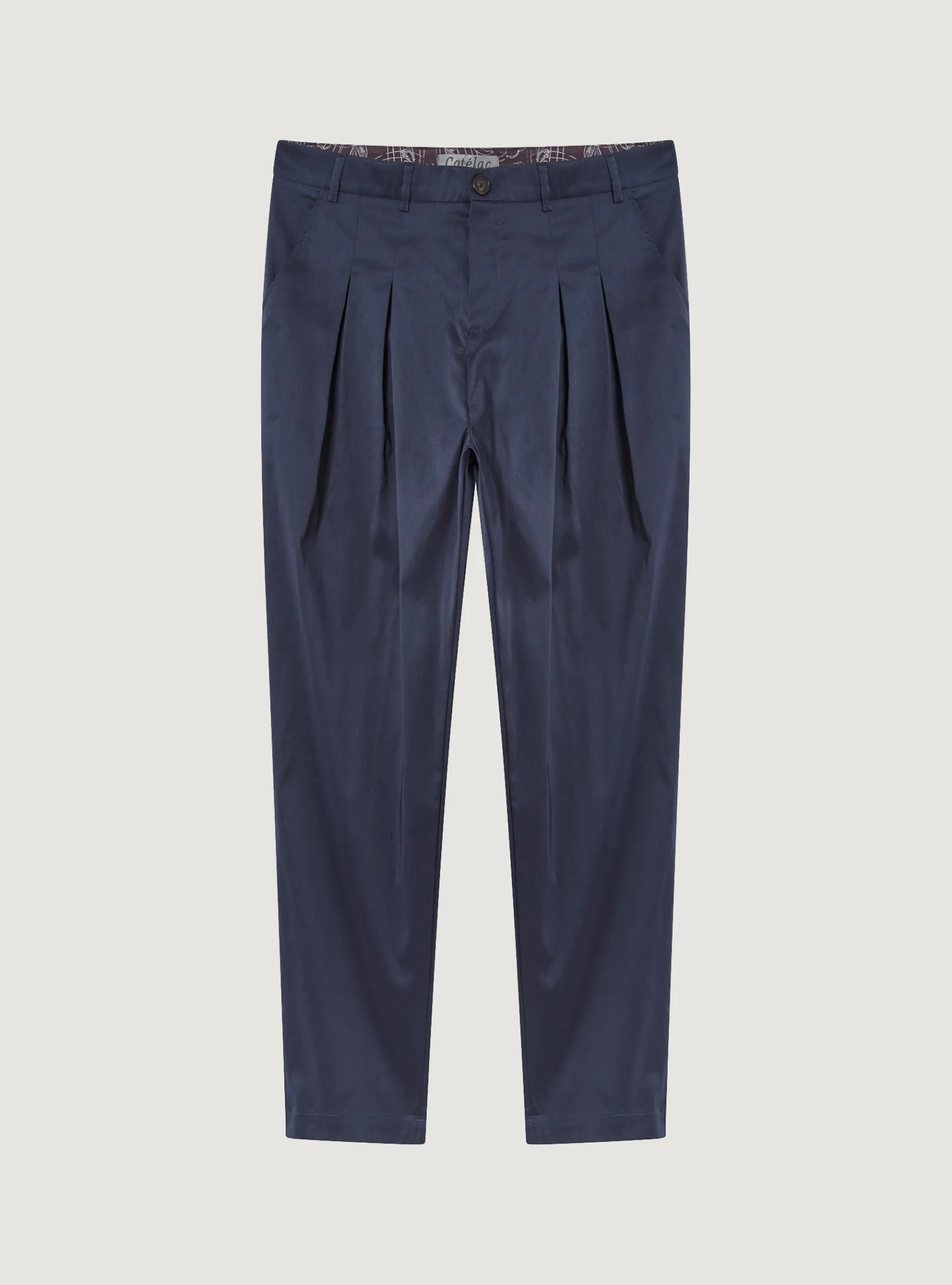 Cotélac Bas*Pantalon carotte Dark Blue