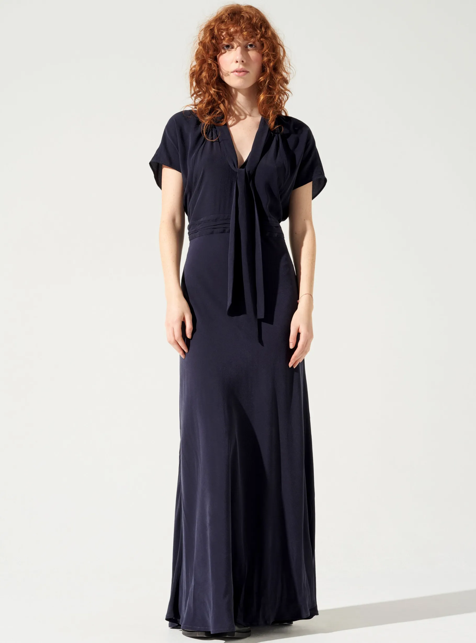 Cotélac Robes*Robe lavallière Navy