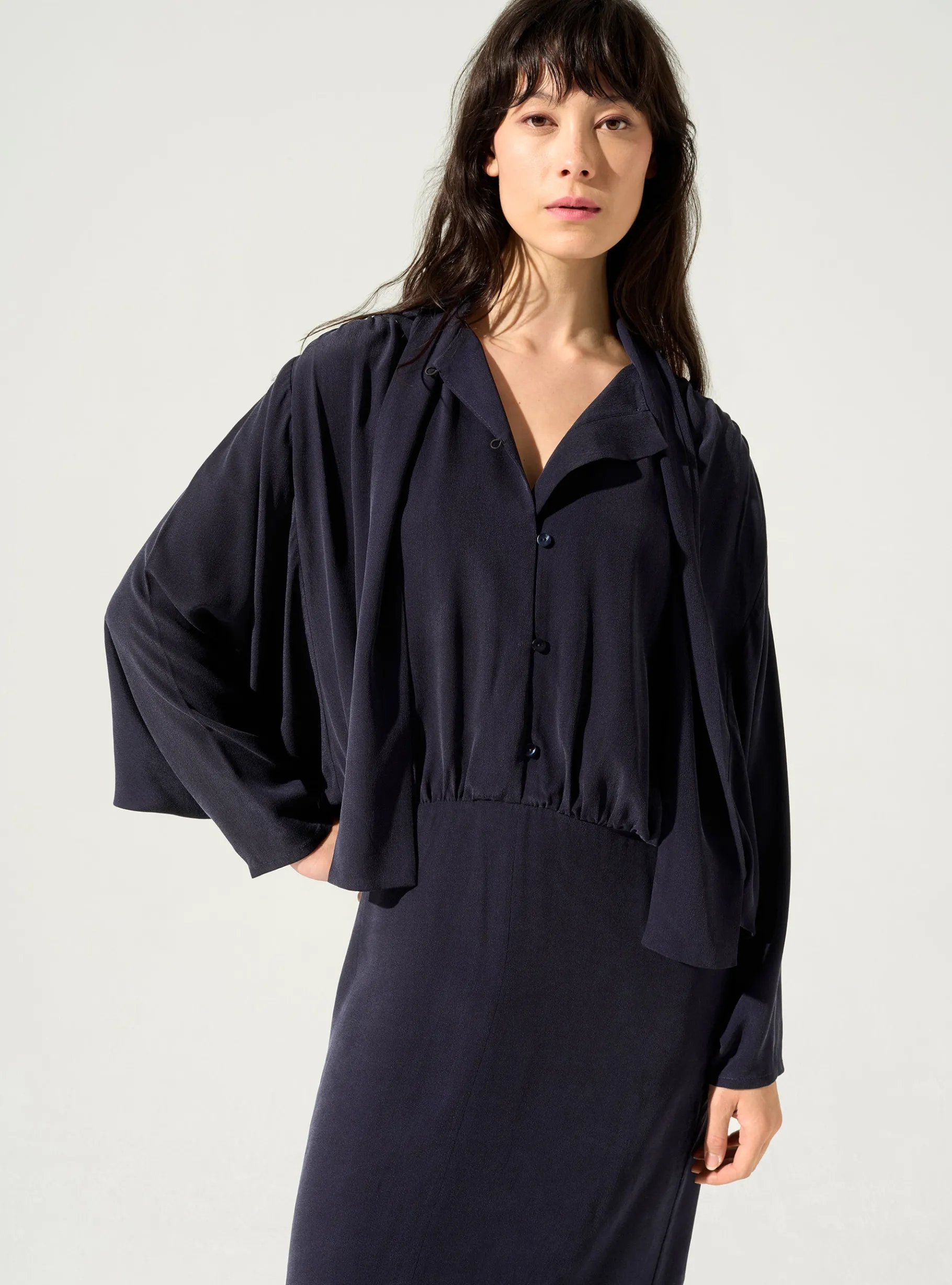 Cotélac Robes*Robe lavallière Navy